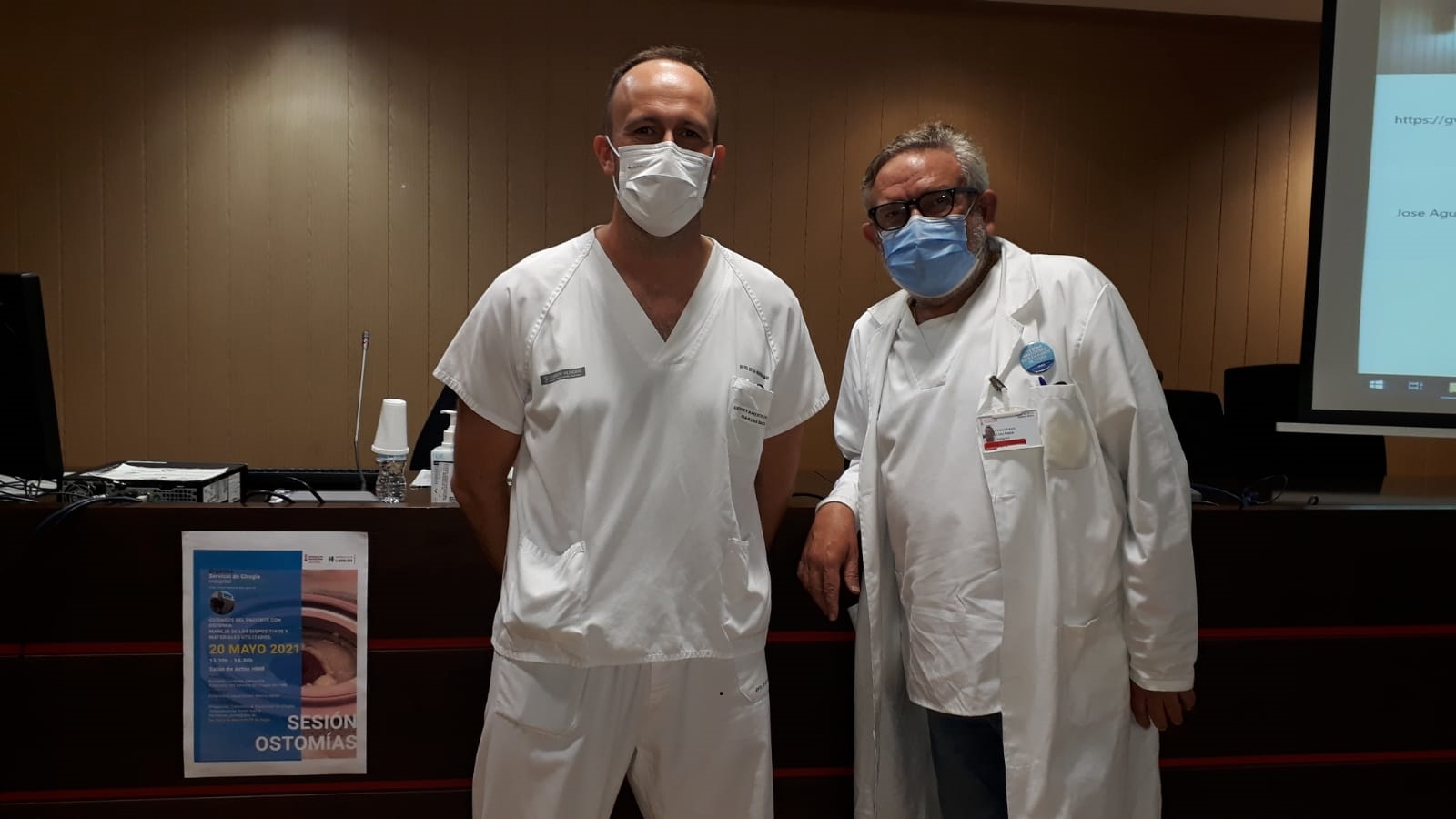 Enfermeros del Servicio de Cirugía imparten una sesiones de ostomías en el Departament de Salut de La Marina Baixa