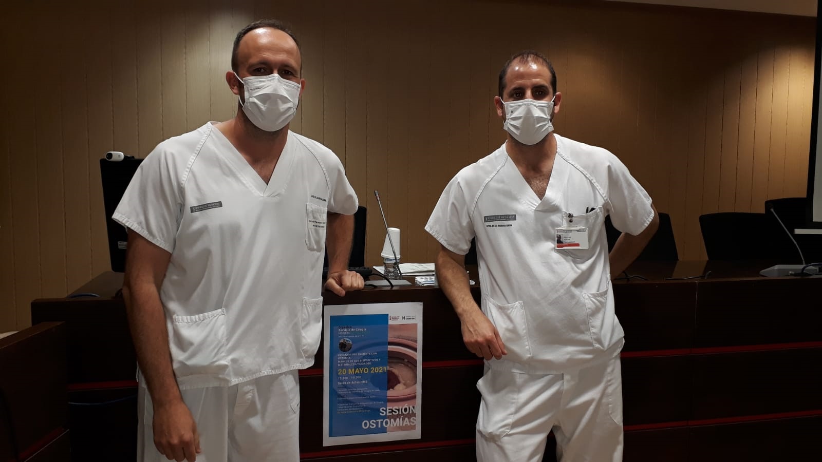 Enfermeros del Servicio de Cirugía imparten una sesiones de ostomías en el Departament de Salut de La Marina Baixa